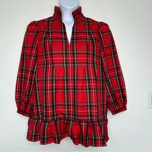 Tuckernuck Royal Stewart Tartan Plaid Blouse‎ XL